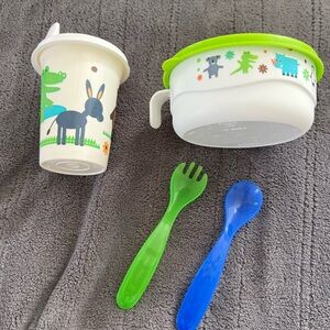Tupperware Kids Set - Green and Blue